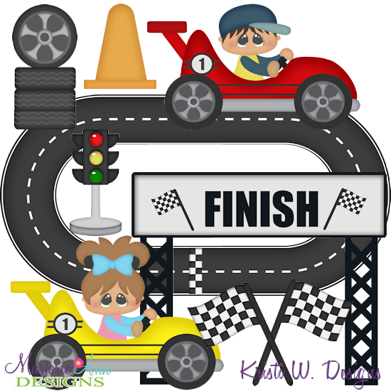 Go Kart Fun SVG Exclusive Cutting Files + Clipart - Click Image to Close